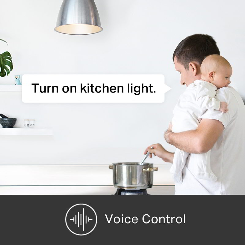 Bec LED inteligent TP-Link Kasa Smart KL130, Wi-FI, Android & IOS, E27, consum 10W, 800 lm, dimabil, multicolor - imagine 6