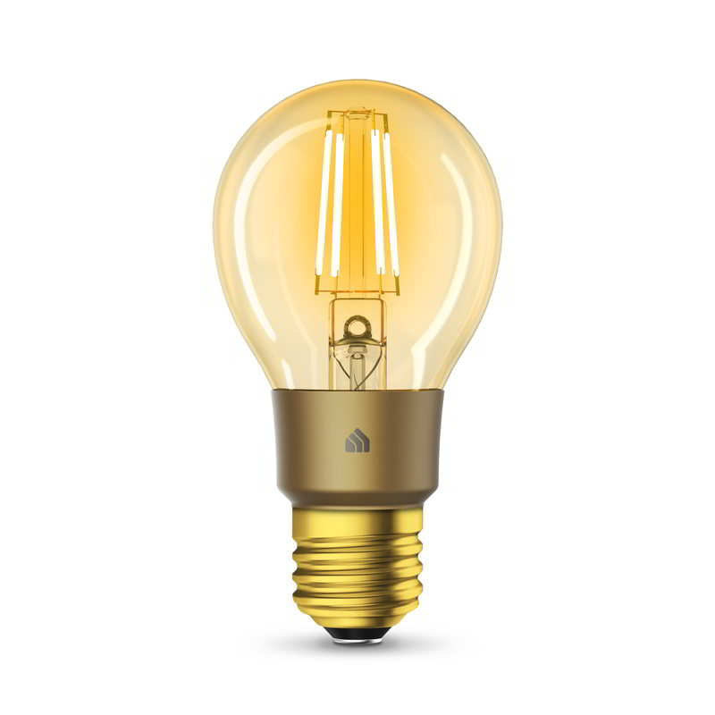 Bec LED inteligent cu filament TP-Link Kasa Smart KL60, Wi-FI, Android & IOS, E27, consum 7W, 450 lm, dimabil, Warm Amber - imagine 1