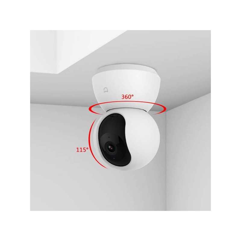 Camera de supraveghere Xiaomi Mi Home Security Camera 360 1080P, alba, QDJ4058GL - imagine 4