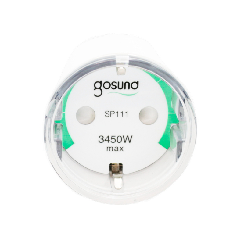 dakor.ro Priza inteligenta Gosund SP111 cu monitorizare consum, compatibila Alexa si Google Assistant, AndroidiOS, Wireless, 15A, protectie copii 3