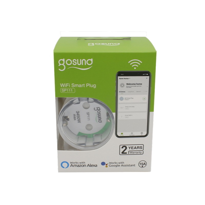 dakor.ro Priza inteligenta Gosund SP111 cu monitorizare consum, compatibila Alexa si Google Assistant, AndroidiOS, Wireless, 15A, protectie copii 6